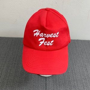 Harvest Fest Snapback Hat Mens OSFA Red White Baseball Cap KC